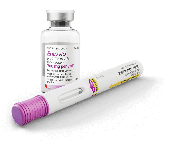 ENTYVIO® pen and vial.